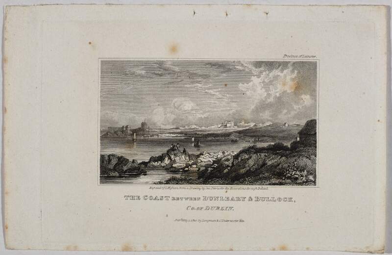 The coast between Dunleary [Dún Laoghaire] & Bullock, Co. of Dublin.