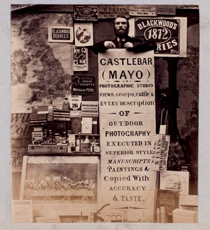 [Mr Wynne advertising his Photographic Studio, Castlebar, Co.Mayo]