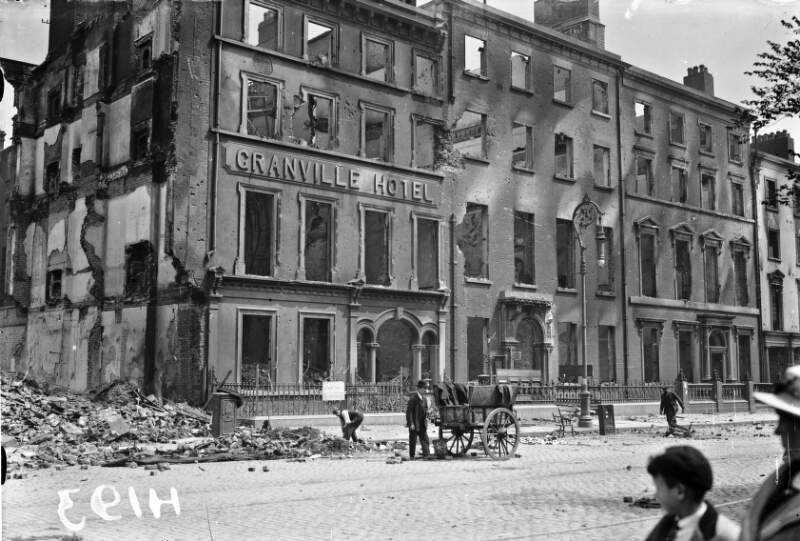 [Granville Hotel ruins, O'Connell Street, Dublin]