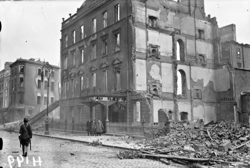 [Ruins of the Gresham Hotel, O'Connell Street, Dublin]