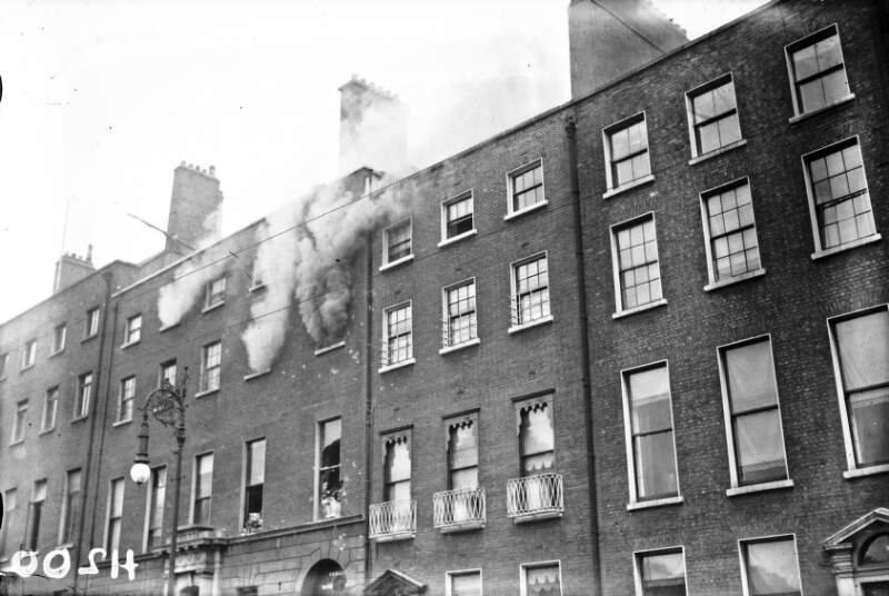 [Dublin building on fire]