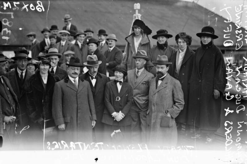 [Arthur Griffith, Eamon Duggan, Erskine Childers and Gavan Duffy and others]