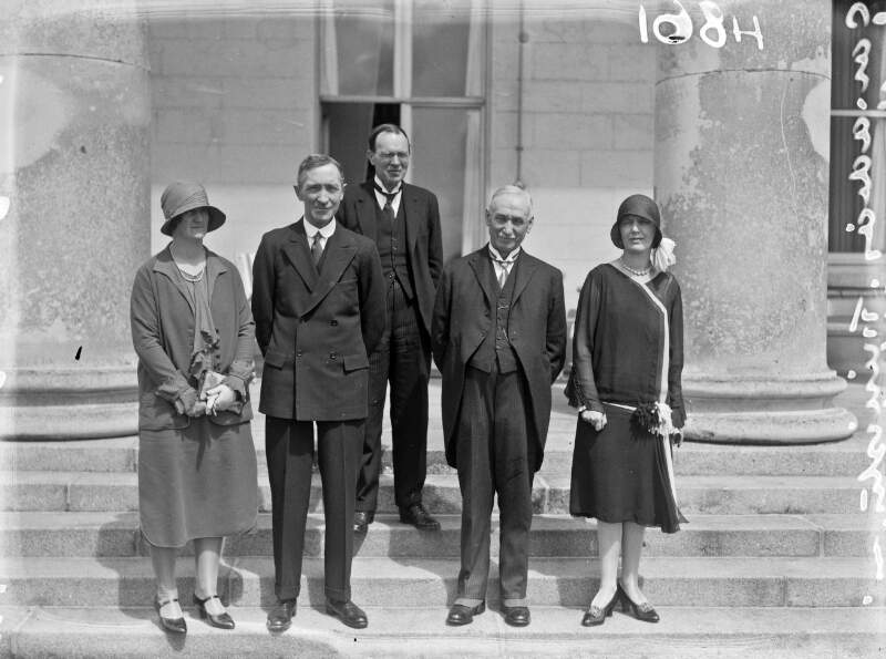 Canadian minister in Dublin [group with Governor General James MacNeill at the Viceregal Lodge, Dublin.]
