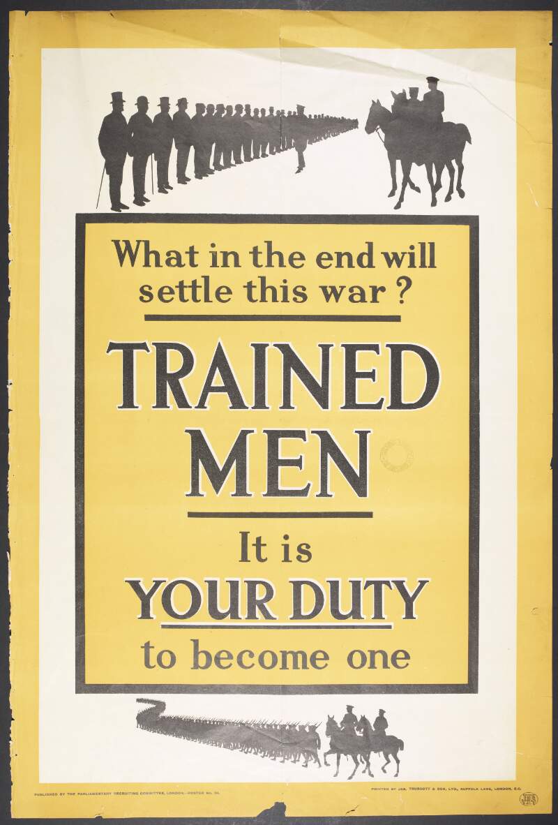 What in the end will settle this war? Trained men. It is your duty to become one