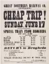 Cheap Trip! on Sunday, June 17 : special train from Drogheda at 10[.15] a.m. ... /