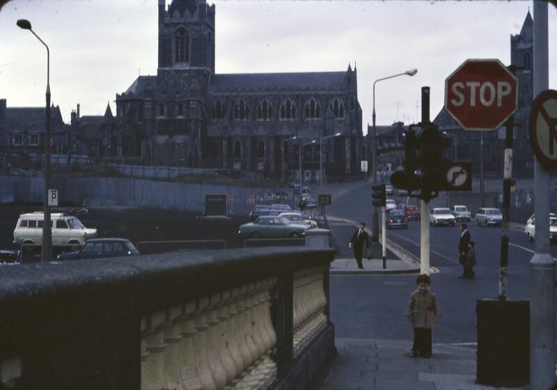 [Christ Church Cathedral, Dublin, with a partial view of the arch leading to the Chapter House]