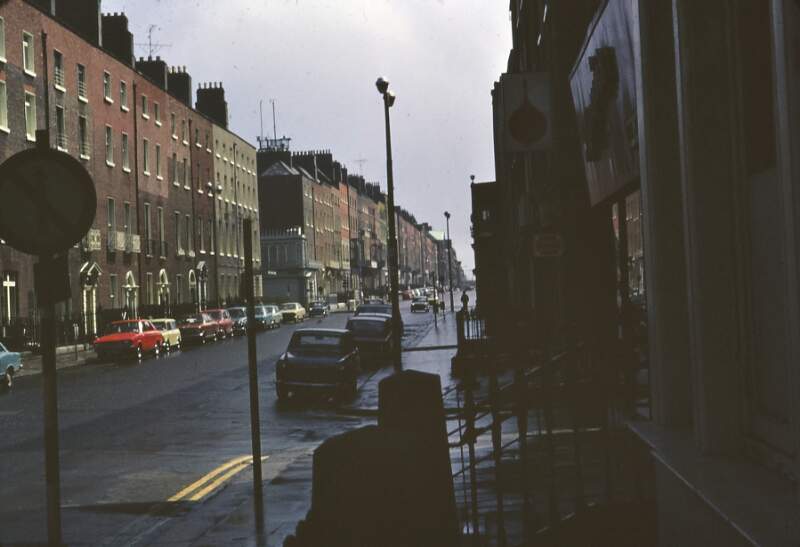 [Clare Street, Dublin, taken from the steps of Michael S. Walker's printing premises at No. 29 Clare Street]