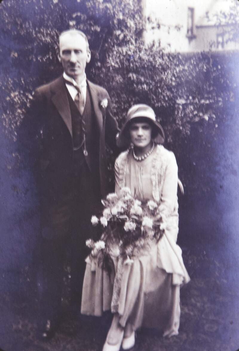 [Copy of b & w wedding photograph of Michael A Walker and Margaret Pierce, early 1930s]