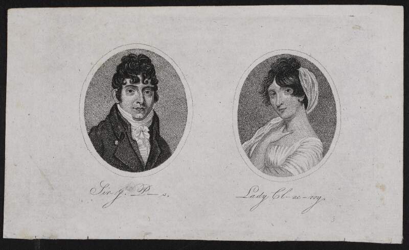 Sir John Piers and Lady Cloncurry.