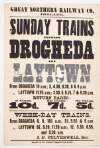 Sunday trains between Drogheda and Laytown... /