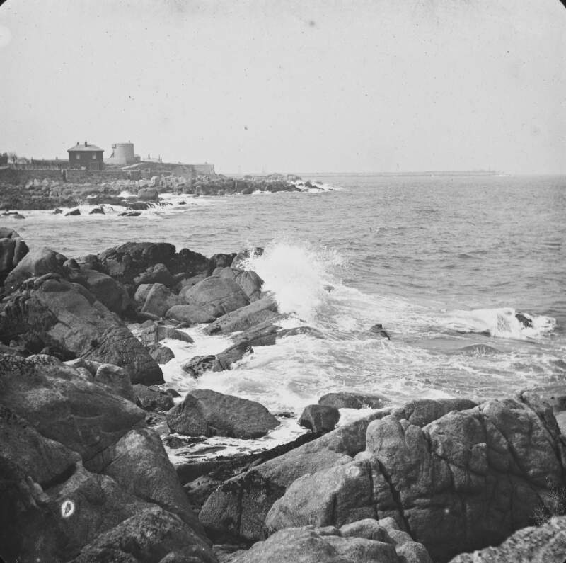 [Coastline at Sandycove, Co. Dublin : the Martello tower being visible in the distance ]