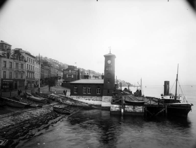 [Clock Tower and surrounding quays, Queenstown, Co. Cork]