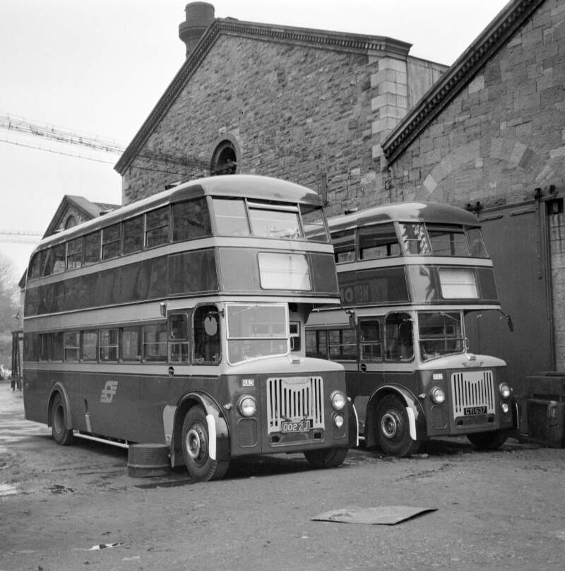 Two buses, Broadstone, Co. Dublin.