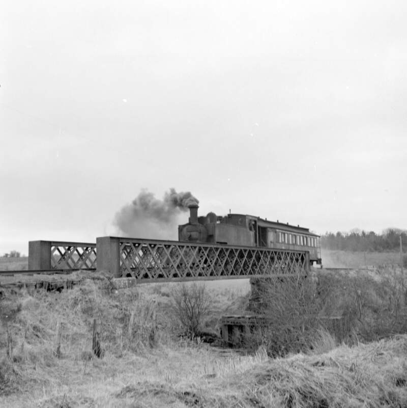 Train crossing bridge, Shannonbridge, Co. Leitrim.