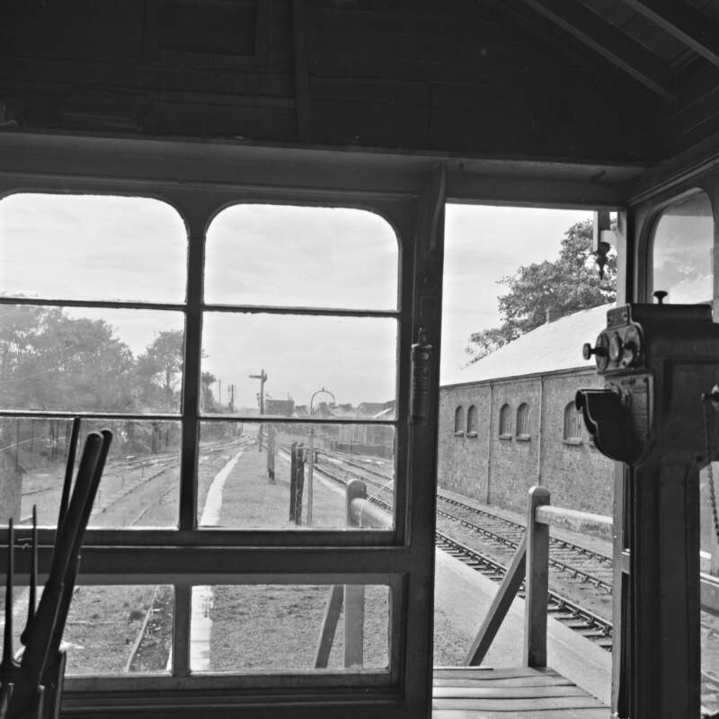 View from signal cabin, Ballybay, Co. Monaghan.