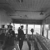 Signalman O'Toole in signal cabin, Claremorris, Co. Mayo.