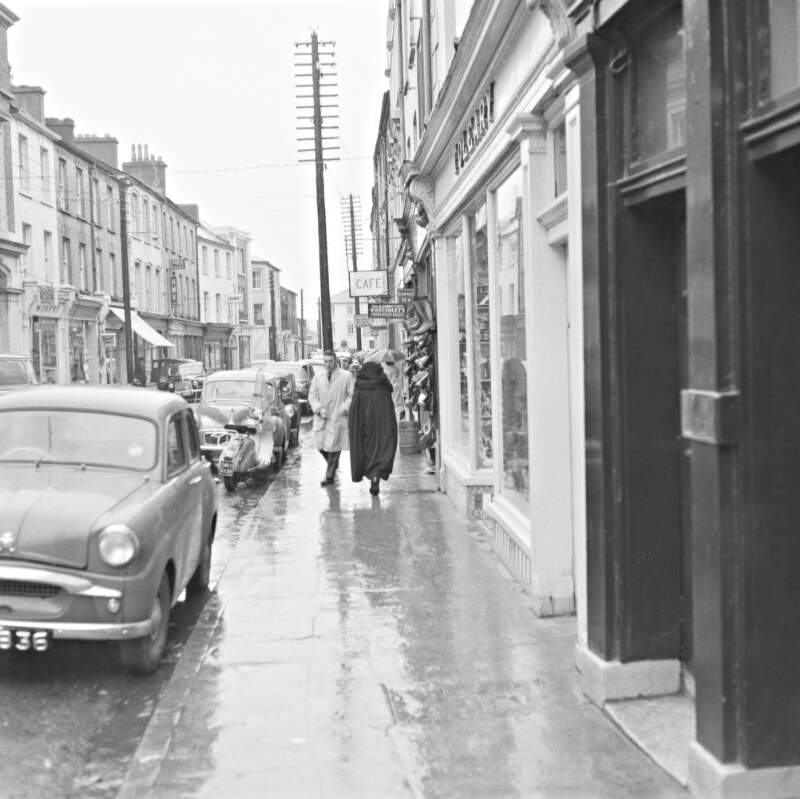 Street scene, cloaks, Bandon, Co. Cork.