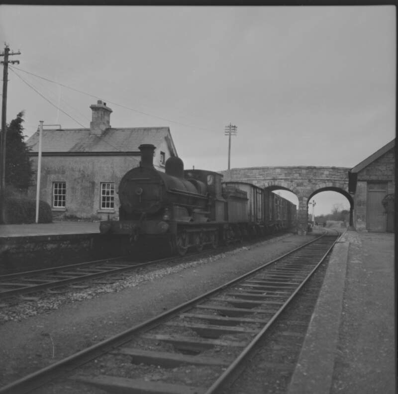 Goods train & 125 engine, Laffansbridge, Co. Tipperary.