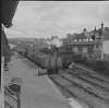 Train carriages on tracks, Drimoleague, Co. Cork.