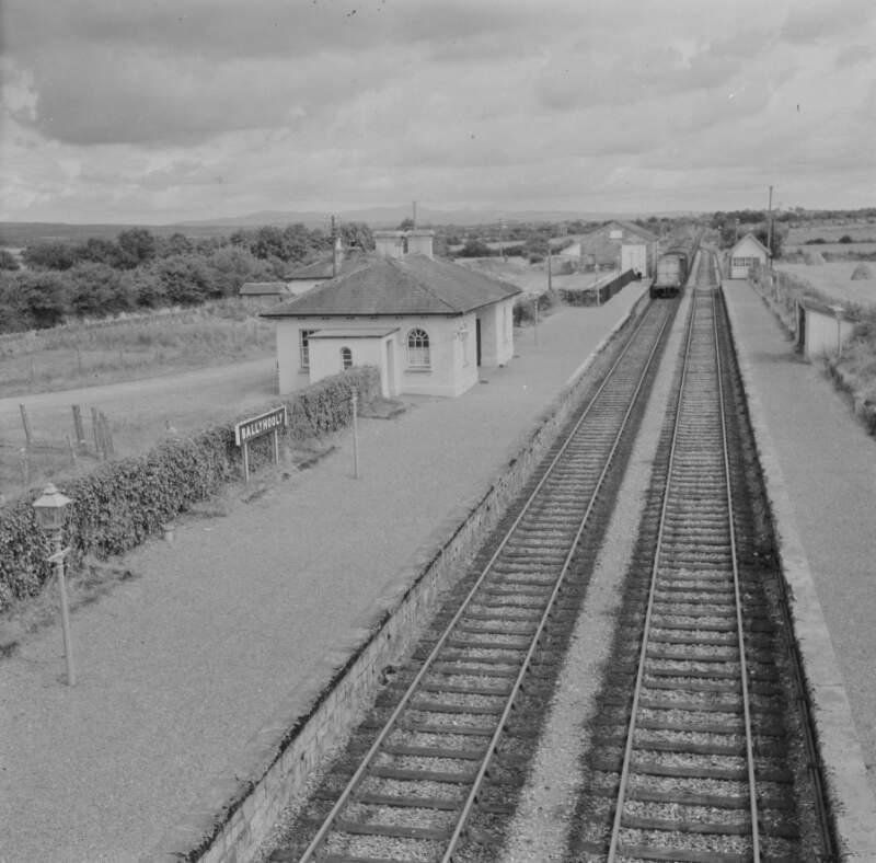 Station, Ballyhooly, Co. Cork, 1:30 Cork-Waterford train departing.