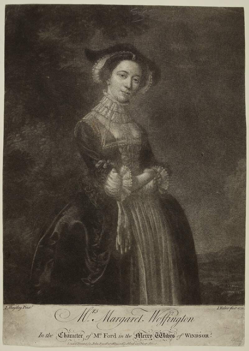 Mrs Margaret Woffington in the character of Mrs Ford in the Merry Wives of Windsor