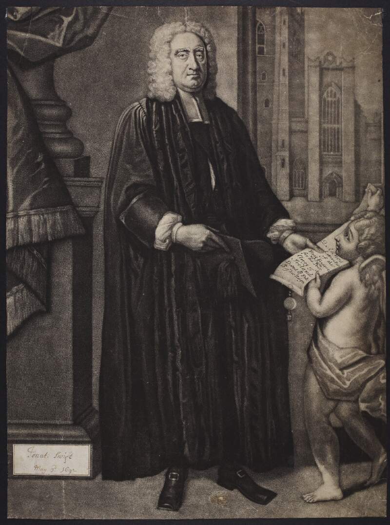 The Revd. Jonathan Swift D.D., Dean of St. Patrick's Dublin.
