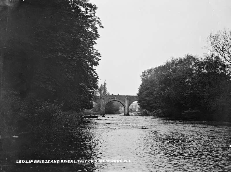 Bridge and River Liffey, Leixlip, Co. Kildare