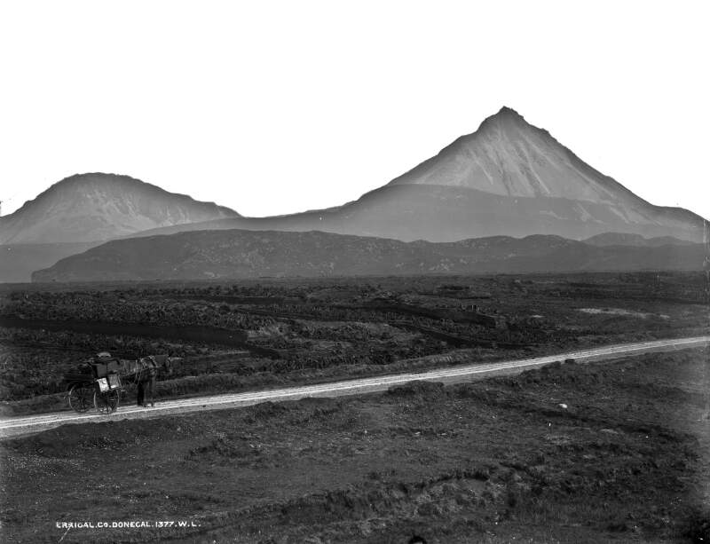 Errigal Mountain and Roman Catholic Church, Co. Donegal