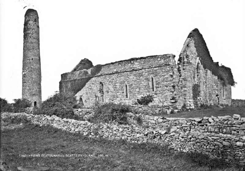 Church of St. Seamus, Ruins, Scattery Island, Co. Clare