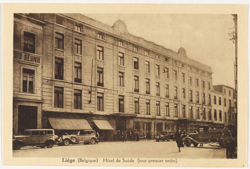 Postcard : from James Joyce, [Liège] to Paul Léon,