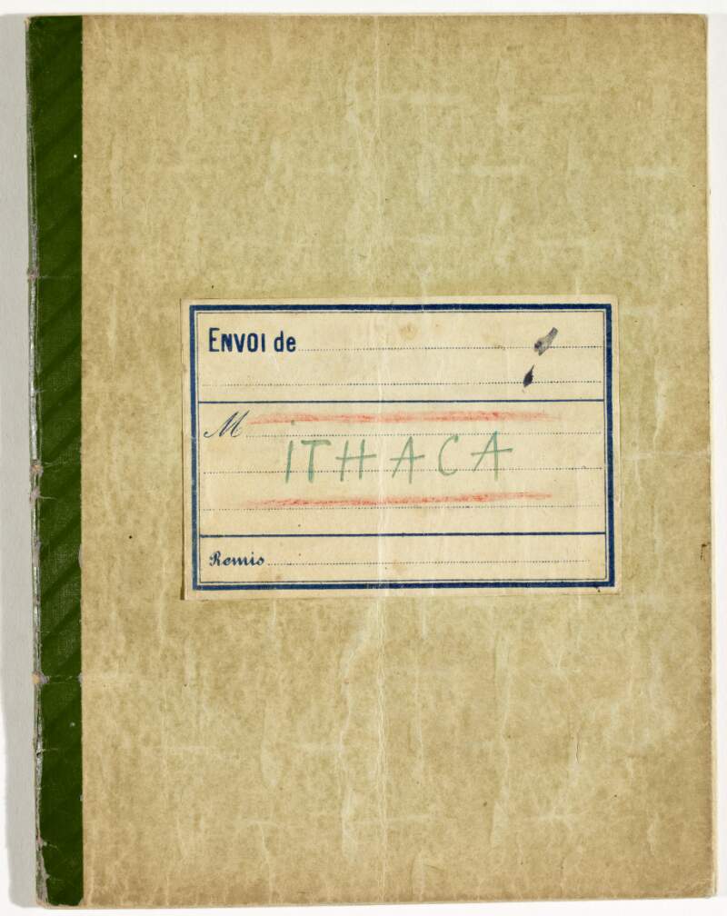 II.ii.7. Partial draft : "Ithaca".