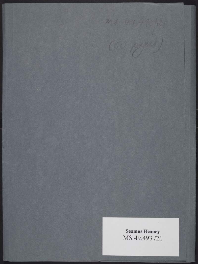 I.iv.11. Annotated typescript drafts of poems for inclusion in 'Winter Seeds' ,