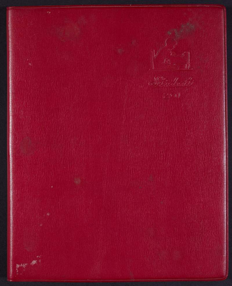 I.xi.2. Notebook, containing manuscript drafts of poems,