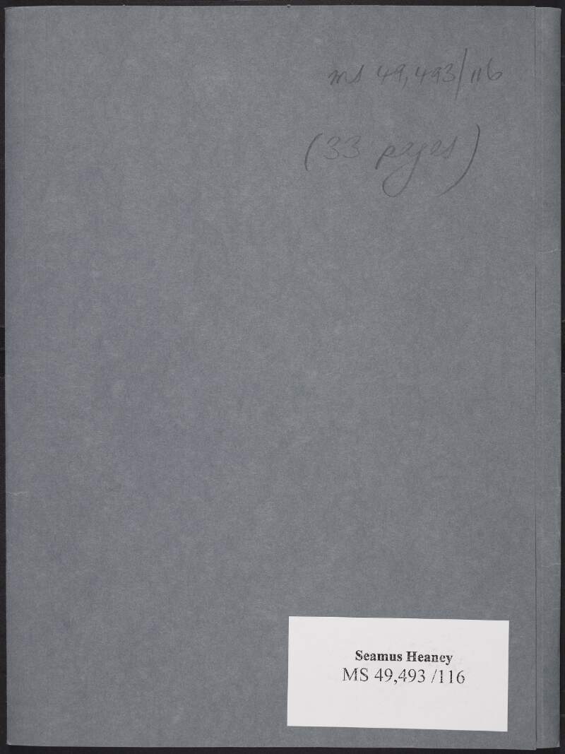 I.xv.4. Manuscript and annotated typescript drafts of poems collected in 'Electric Light',