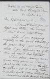 Letter from Willie Pearse, Hotel de la Haute Loire, Boulevard Raspail, Paris to his brother Padraic Pearse describing his time in Paris,