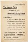 The Labour Party stands by the democratic programme /