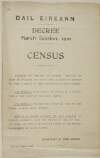 Decree March session 1921 census = Ordu seiseon Mharta, 1921 aireamh na ndaoine /