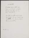 Draft of poem 'L'Oubliette' by Joseph Mary Plunkett,