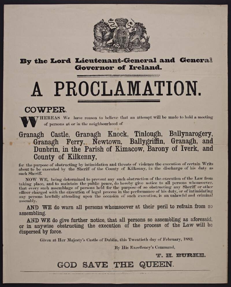 By the Lord Lieutenant-General and General Governer of Ireland, a proclamation /