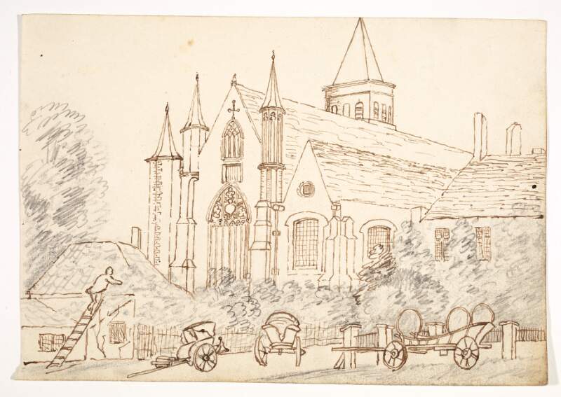 [Drawing of a church]