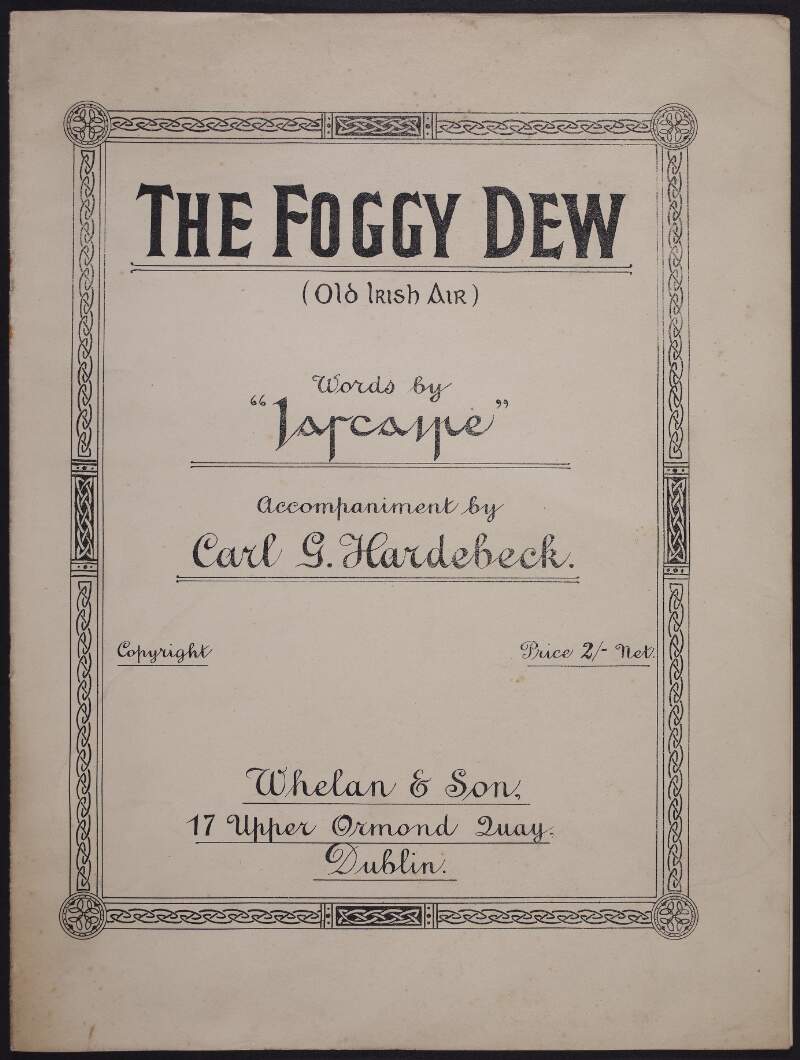 The Foggy Dew old Irish air /