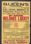 Mr. P.J. Bourke and his No. 1 Company of Irish players in the powerful romantic Irish drama of the Cromwellian wars in Ireland 'For Ireland's Liberty' by P.J. Bourke ... including Miss Peggy Courteney and Miss Lily Roberts /