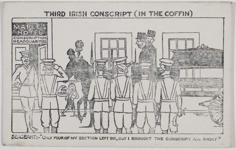Third Irish conscript (in the coffin)
