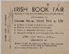 Irish book fair = Aonach an leabhar organised by the Friends of the Irish Academy of Letters and Dublin booksellers /