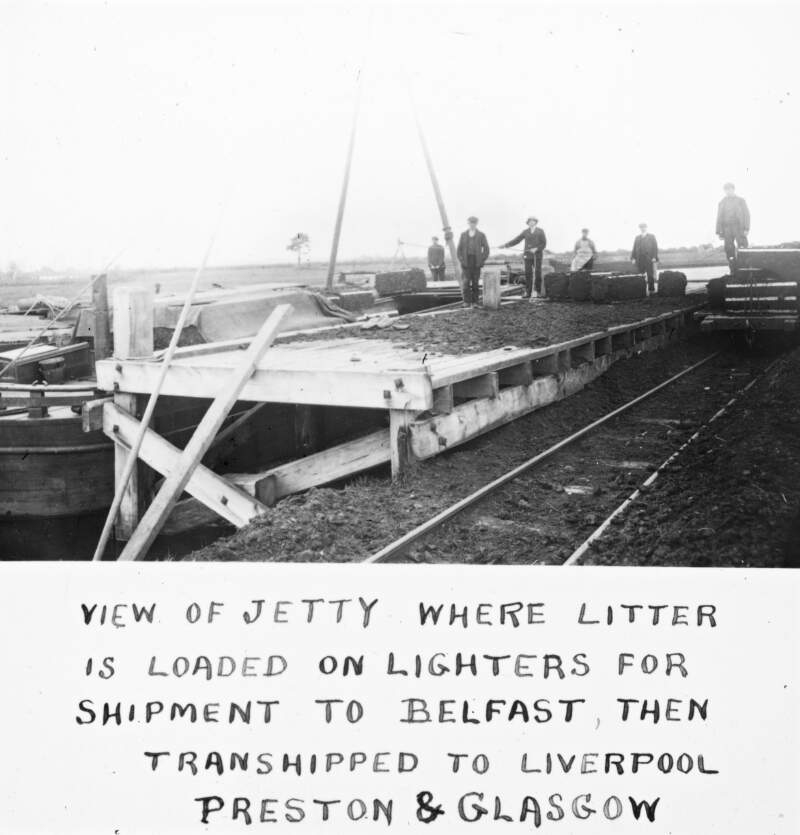 Jetty: Litter loaded for shipment to Belfast, then transported to Liverpool, Preston and Glasgow. Exports.