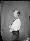 [Sep 25/1878. Young Robert Edward Dillon (b. 1869) in sailor suit, holding bamboo cane.]