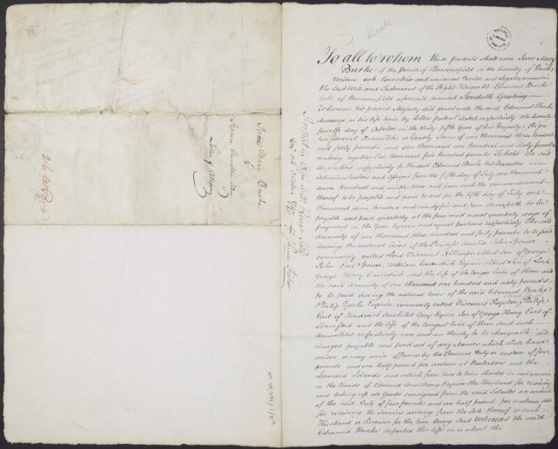 Letter of attorney from Jane Mary Burke to Stephen Thurston Adey,