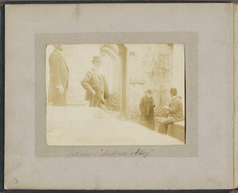 [Arthur Griffith and friends in Muckross Abbey, Co. Kerry] ,
