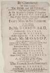 Not Acted this Season, by His Majesty's Company of Comedians. At the Theatre-Royal This Present Saturday, January the 19th, 1760, will be presented a Comedy, called, Every Man in his Humour. By Ben Johnson, Captain Bobadil by Mr. Woodward...Dame Kitely Mrs. Chambers...: To which (By Command) will be added The Honest Yorkshireman...