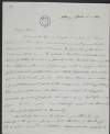 Letter from Hugh McNeile to Mr. Erskine, declining an invitation owing to sickness,